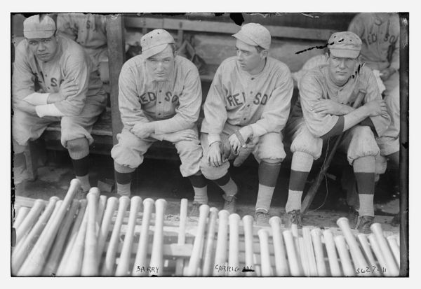 Babe Ruth, Bill Carrigan, Jack Barry, & Vean Gregg, Boston AL (baseball)